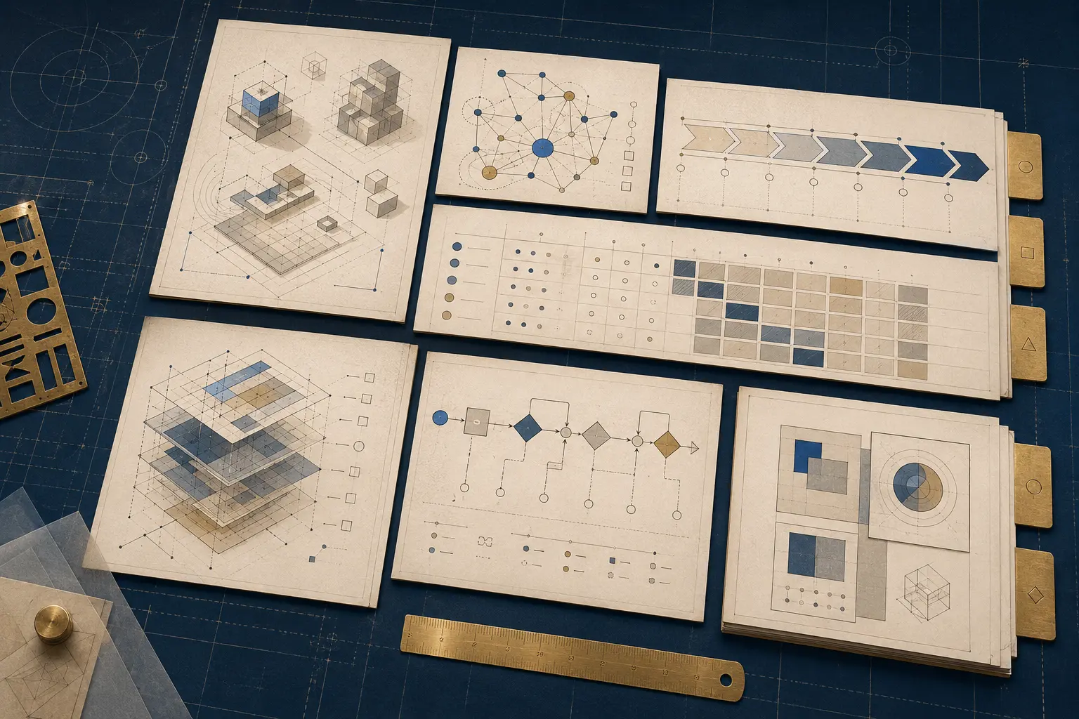 A structured collection of consulting artifacts representing research, assessment, architecture, workflow, and delivery